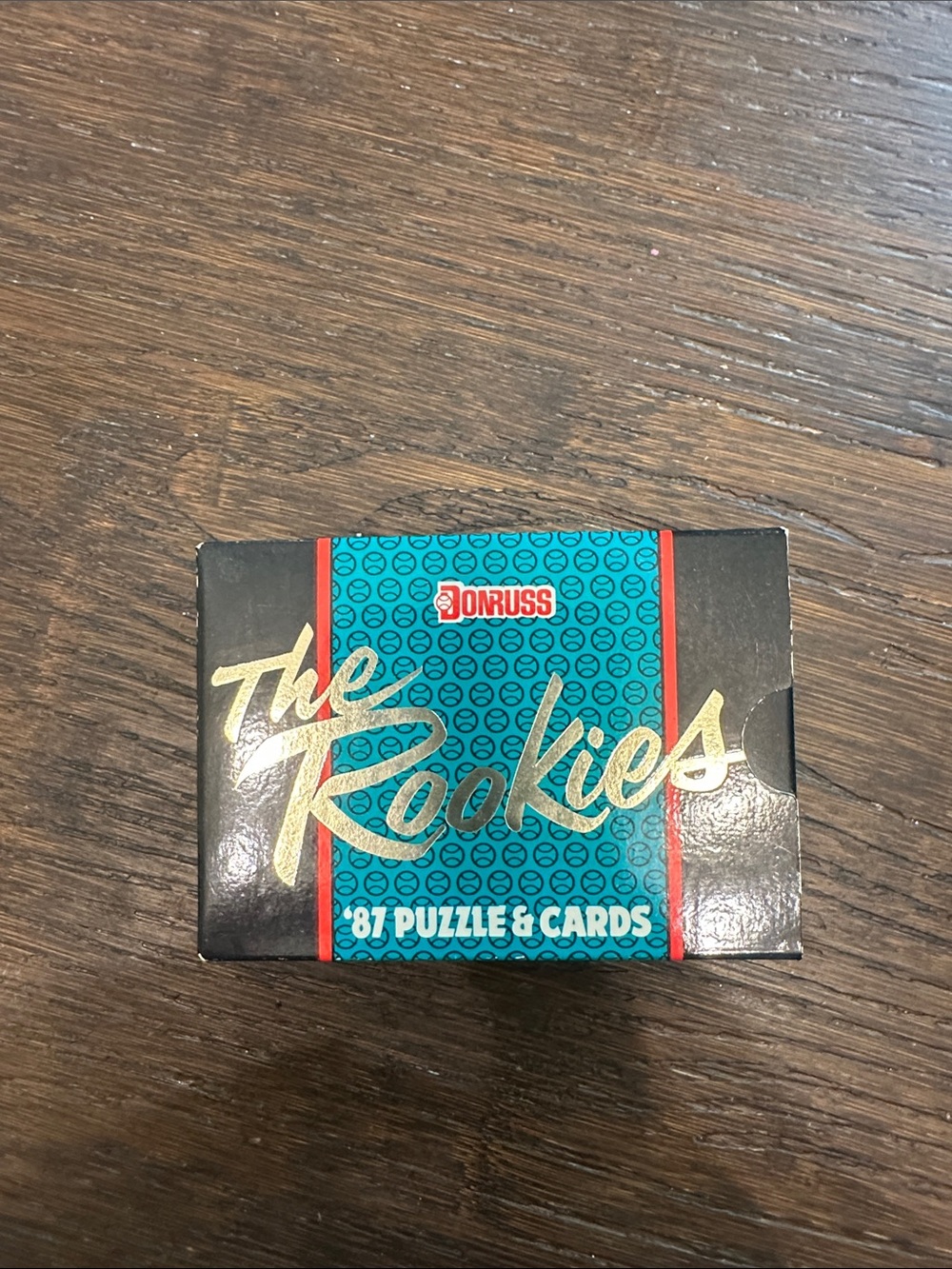 Donruss The Rookies Kids Trading Cards Box - Teal, Black, Gold 56 cards total